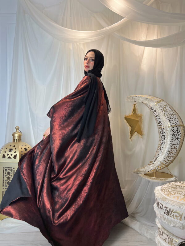 Shimmer Kaftan Burgundy