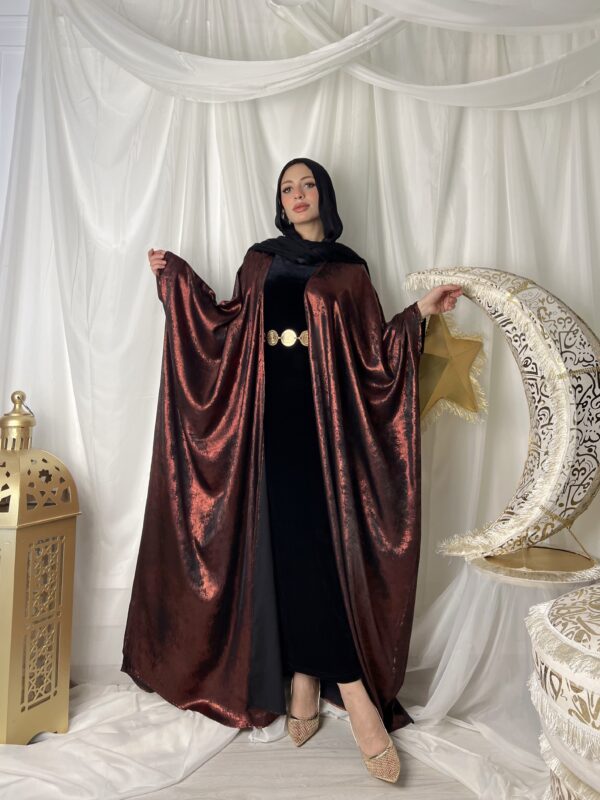 Shimmer Kaftan Burgundy - Image 2