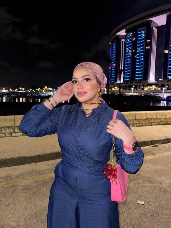 Jeans Wrap Jumpsuit - Image 2